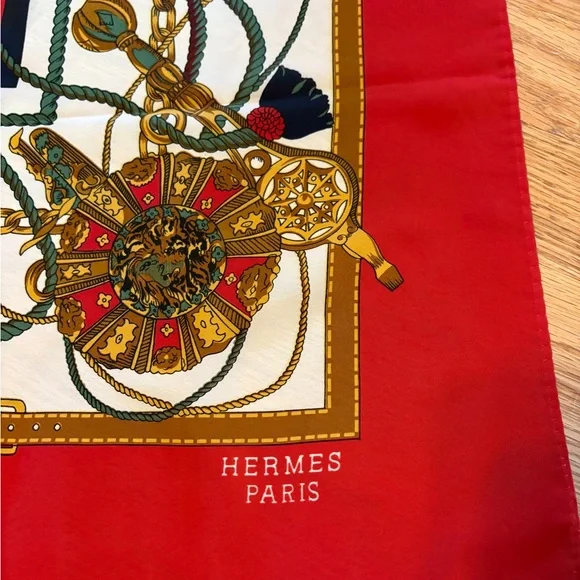 Red and Gold Decorative Scarf